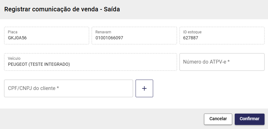 106 - Registrar comunicação de venda - Saída.png